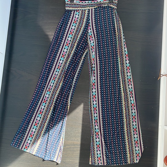 Audition Boho Wide Leg Pants Size L-XL - Picture 4 of 8